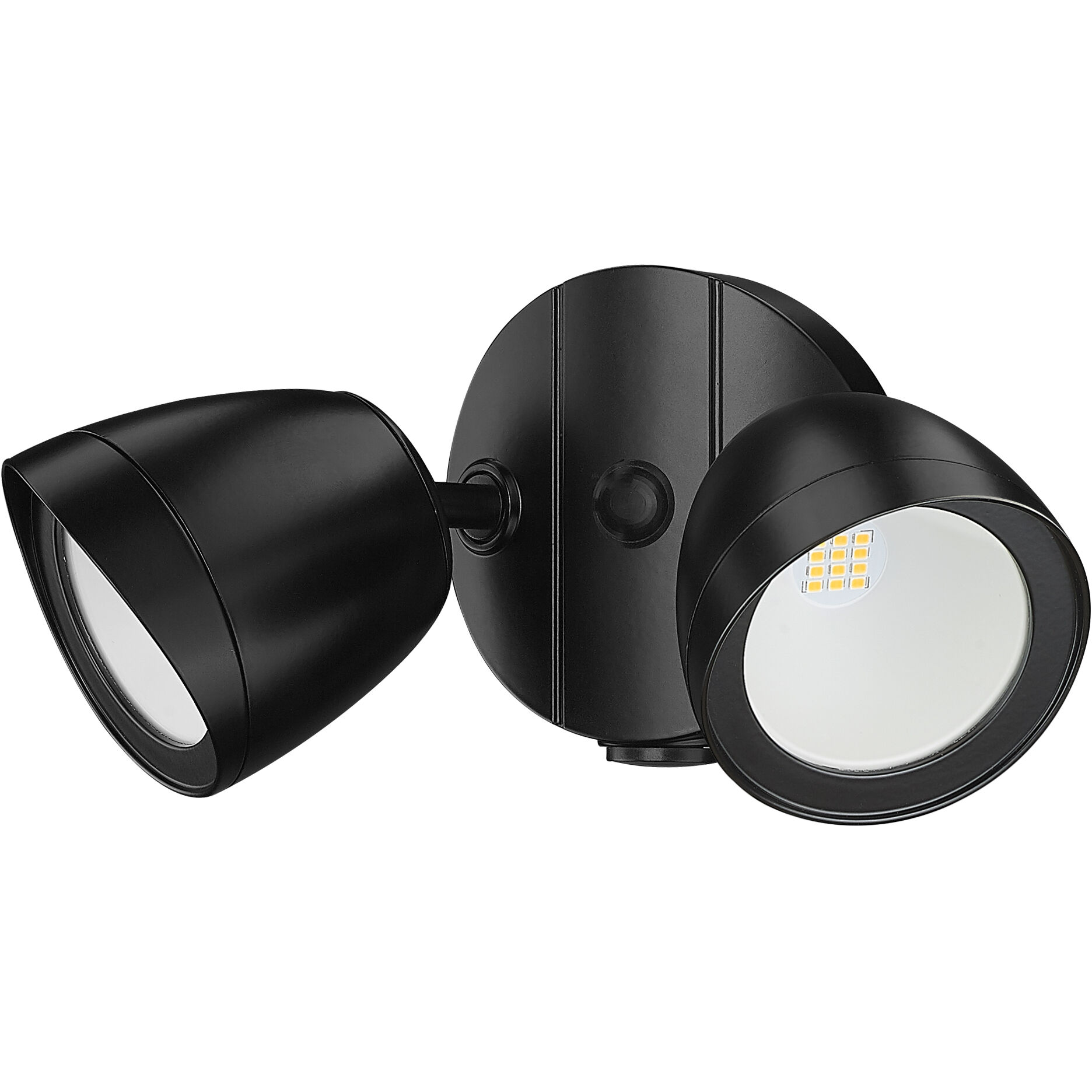 Twin Head Basic LED 9.3 inch Powder Coated Black Outdoor Security Flood Light